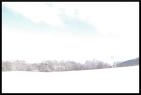 Paysages flous et enneigés