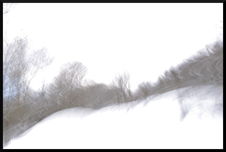 Paysages flous et enneigés