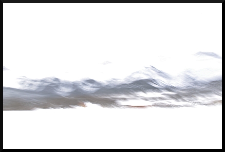 Paysages flous et enneigés