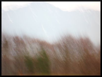 Paysage flou