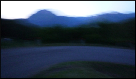 Paysage flou