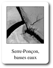 Serre-Ponçon, Basses-Eaux