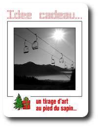 Un tirage d'art au pied du sapin
