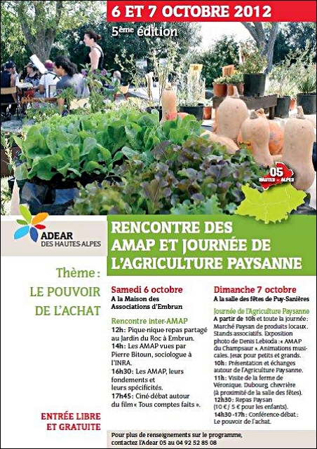 ADEAR - Journée agriculture paysanne 2012