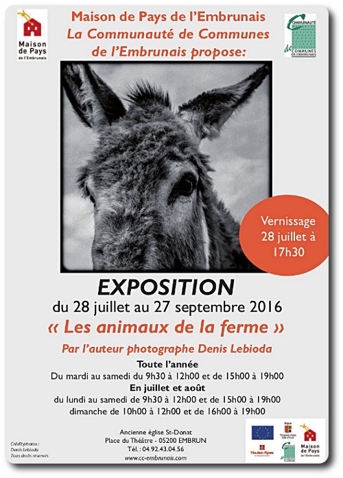 Les animaux de la ferme - Exposition à Embrun - Denis Lebioda