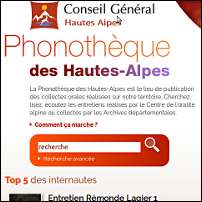 phonothèque des Hautes-Alpes - les 30 glorieuses en Valgaudemar